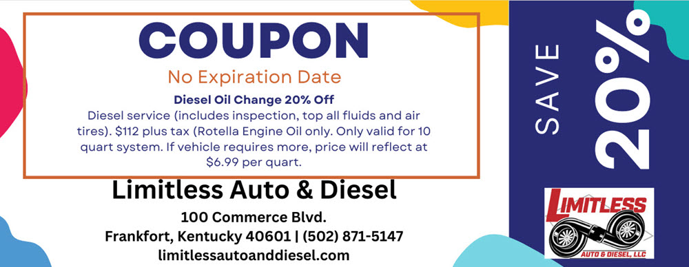 Coupons – Limitless Auto & Diesel